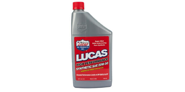 Lucas Oil 10054-PK6 Synthetic 20W-50 High Performance Motor Oil