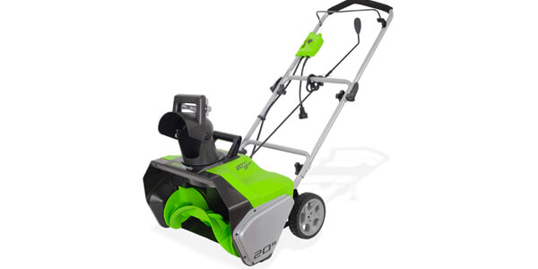 Greenworks 20-Inch 13 Amp Corded Snow Thrower 