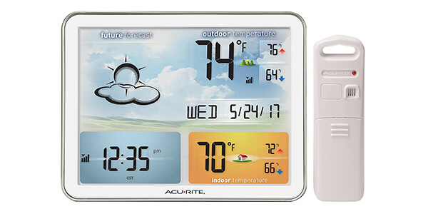AcuRite 02081 Home Weather Station with Jumbo Display and Atomic Clock 