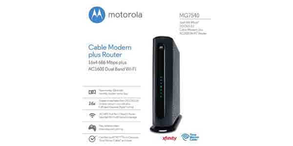Motorola 16x4 High-Speed Cable Gateway with WiFi