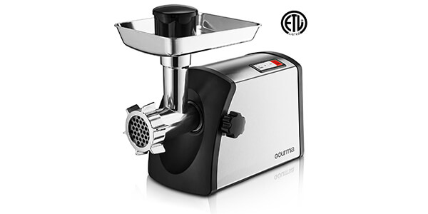 Gourmia GMG7500 Prime Plus Stainless Steel Electric Meat Grinder