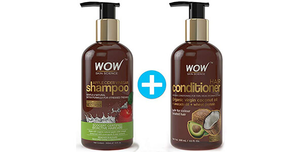 WOW Apple Cider Vinegar Shampoo + WOW Hair Conditioner Set