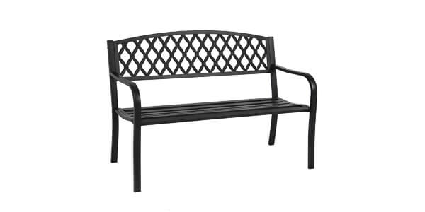 50” Outdoor Furniture Steel Frame Porch Seat