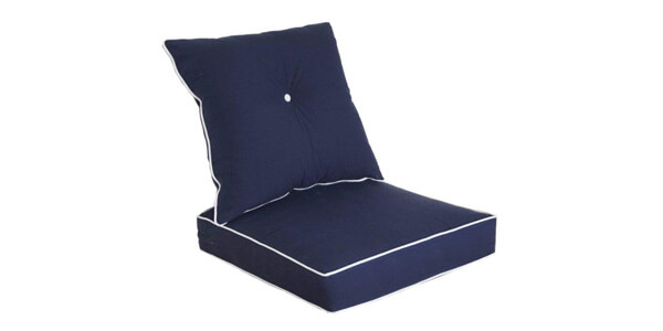 Bossima Navy Blue Deep Seat Cushion Set