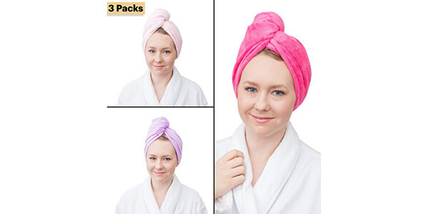 Wrap and Twist Microfiber Absorbent Hair Towel